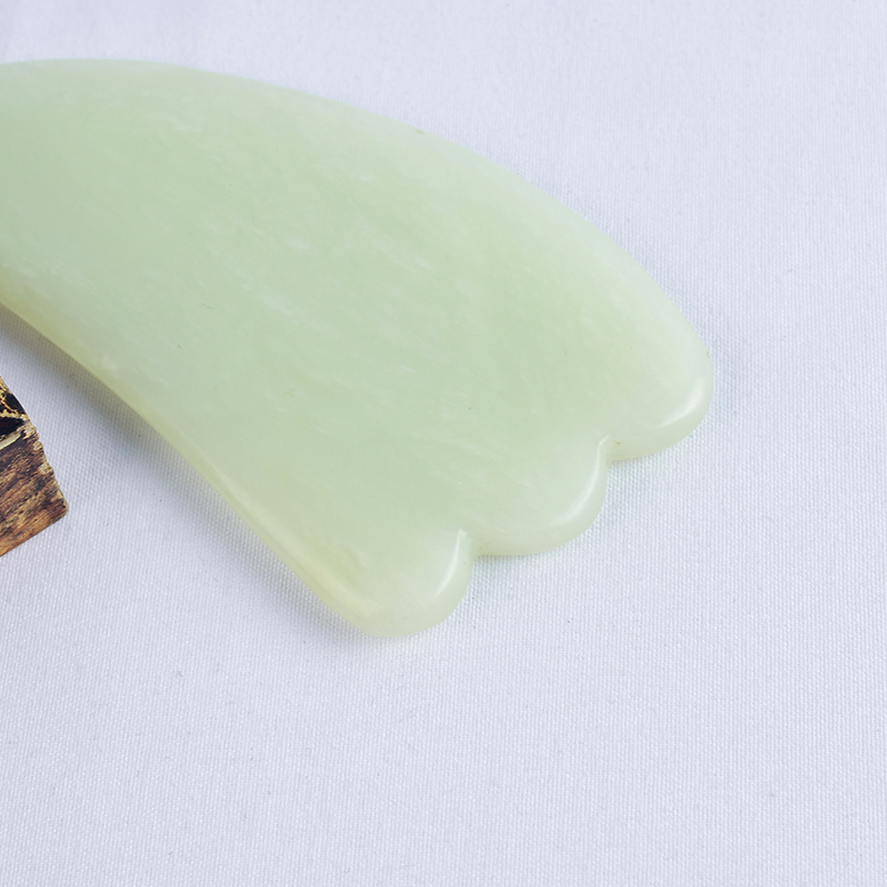Horn Shaped Xiuyan Jade Gua Sha Massage Tool Natural Scraping board Body Scraper Crystal Scratching