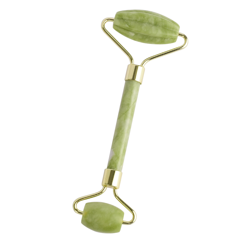 Green Jade Roller for Face -Green Jade Roller Real 100% Natural Jade for Wrinkles, Anti Aging Facial Massager