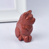  Hand Carved Natural Red Jasper Stone Crystal Small Cat Figurines Gemstone Craft