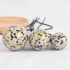 Dalmatian Japser Jade Yoni Eggs Massage Kegel Eggs 3PCS Natural Dalmatian Japser Beads Chakra Healing Yoga Exercise Jade Eggs To Train Pelvic Muscles