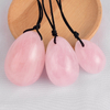  Rose Quartz Jade Yoni Eggs Massage Stones Exercise Eggs Healing Stone to Train Pelvic Muscles Kegel Exercise