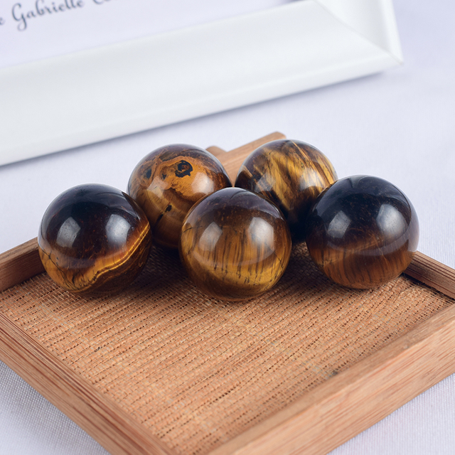 Natural Tiger Eye Stone Crystal Ball Sphere 
