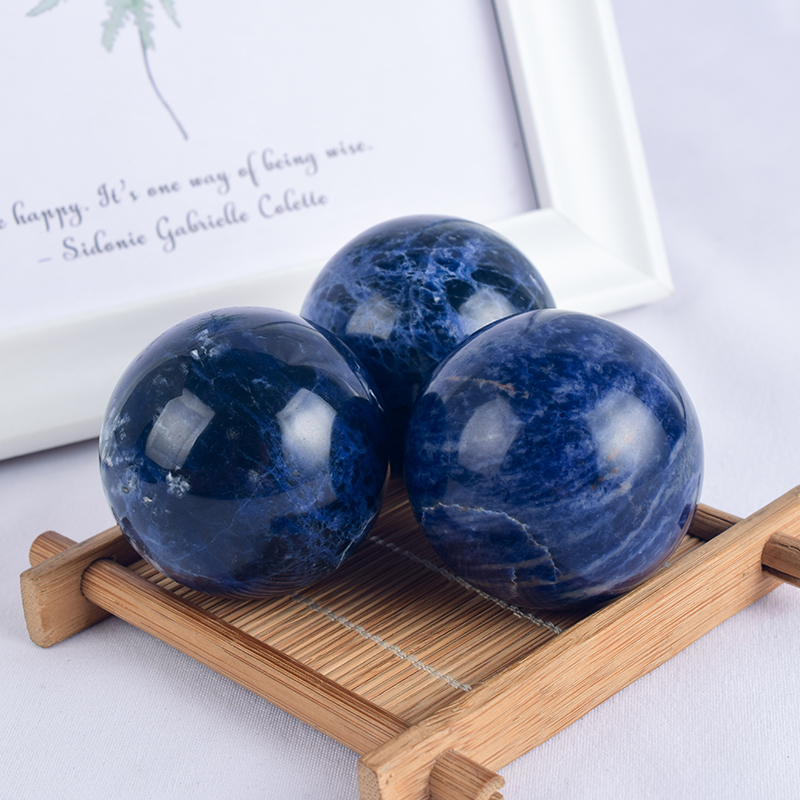 Natural Lapis Lazuli Stone Crystal Ball Sphere 