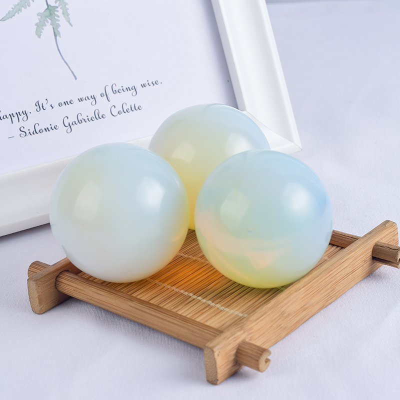 Natural Opalite Stone Crystal Ball Sphere 