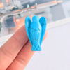 1.5 Inch Natural Turquoise Stone Small Carved Crystal Angel Figurine