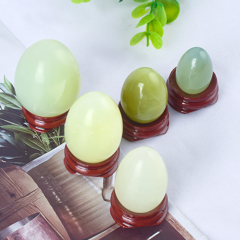 Undrilled Xiuyan Jade Yoni Eggs Massage Jade egg to Train Pelvic Muscles Kegel Exercise