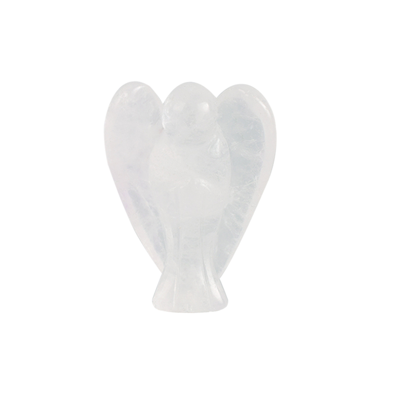 1.5 Inch Rock Quartz Small Carved Crystal Angel Figurine