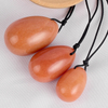 Red Aventurine Jade Yoni Eggs Massage Kegel Eggs 3PCS Natural Red Aventurine Beads Chakra Healing Yoga Exercise Eggs To Train Pelvic Muscles