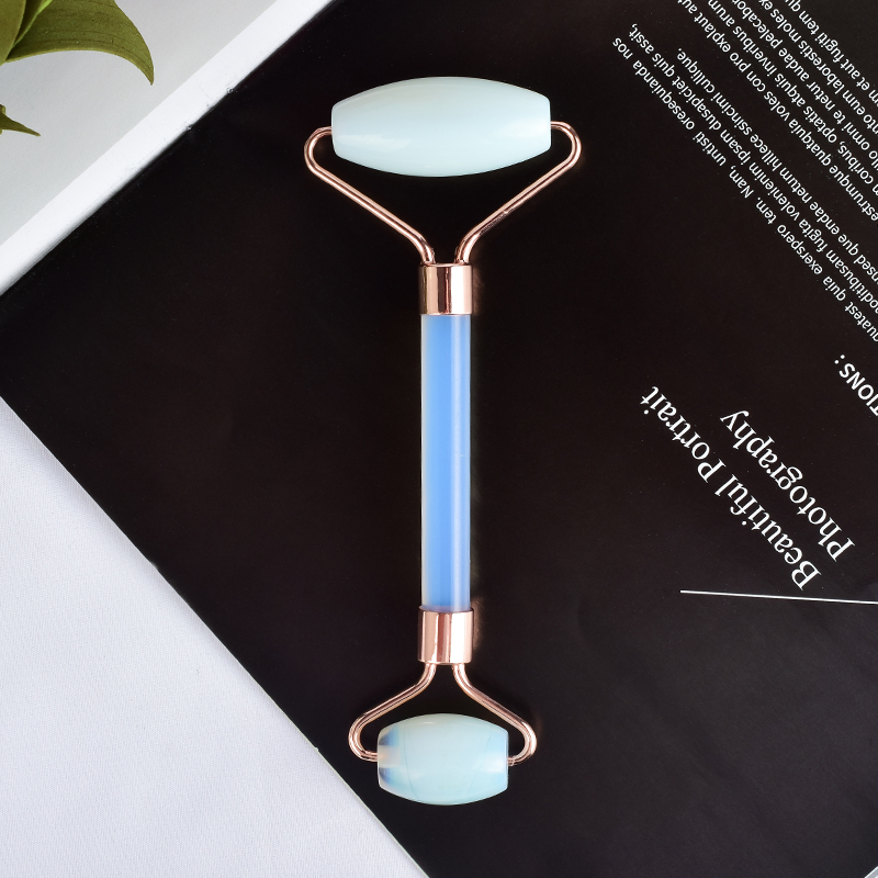 Opalite Roller for Face -Opalite Roller Real 100% Natural Jade for Wrinkles, Anti Aging Facial Massager