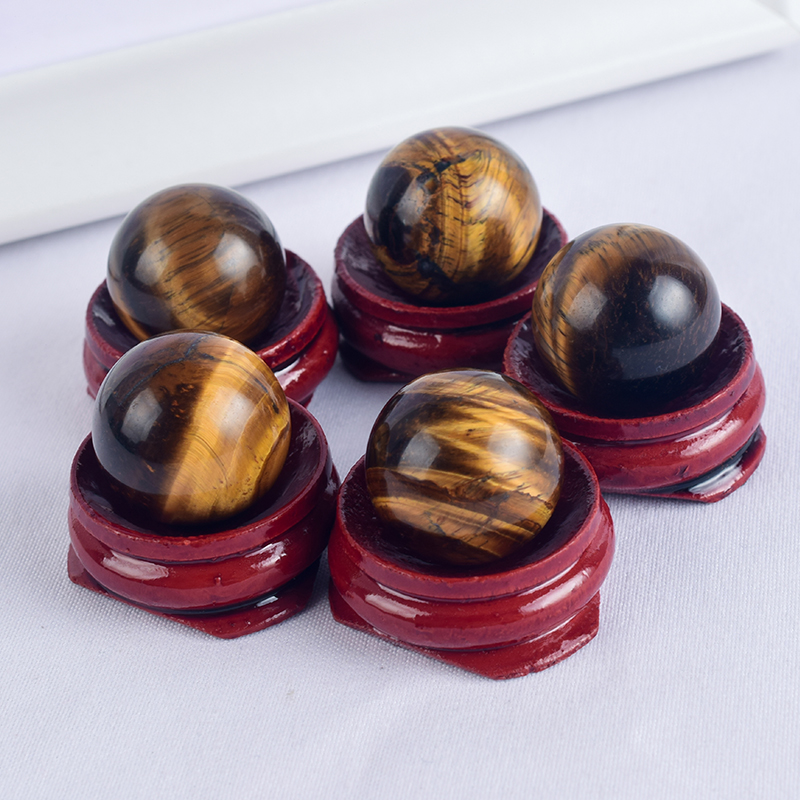 Natural Tiger Eye Stone Crystal Ball Sphere 