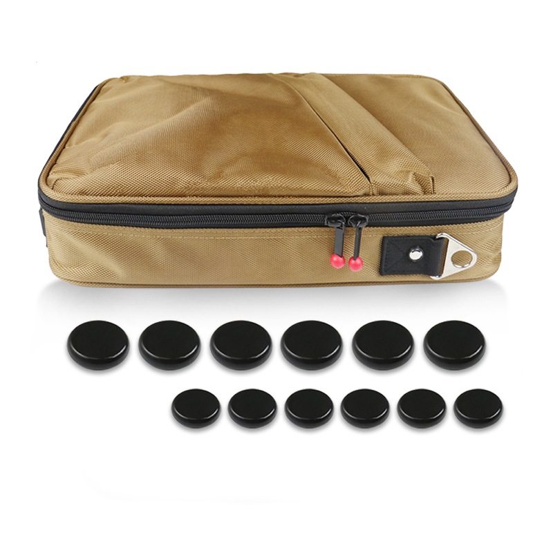 Hot Selling Electric Spa Essential Oil Stone Portable Heated Rocks Massage Stones And Warmer Set Come with 12 Pcs Hot Spa Stones