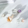 Modern Mini Arabic Empty Crystal Glass Essential Oil Bottles Natural Rose Qurtz Roller Bottle with Competitive Price for Home Decor