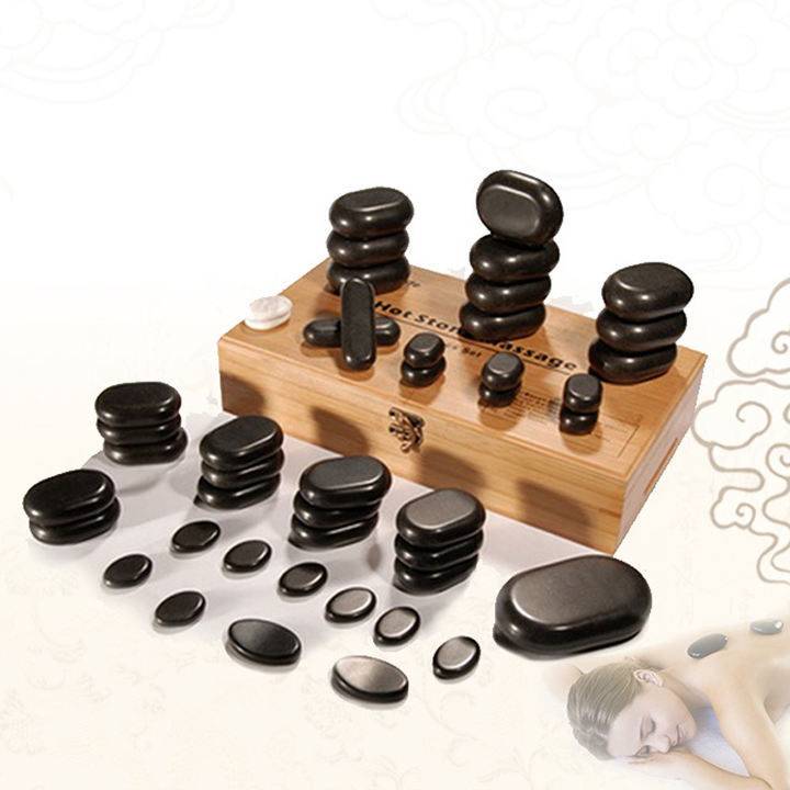 Wholesale Healing Hot Massage Stone Energy Stone Crystal Nature Bian Stone SPA Jade Used For Relaxation or Anxiety Relief