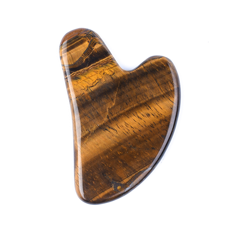 Natural Tiger Gua Sha Stone Wholesale Price Guasha Massager Face Gua Sha Tool for Wrinkle Remove
